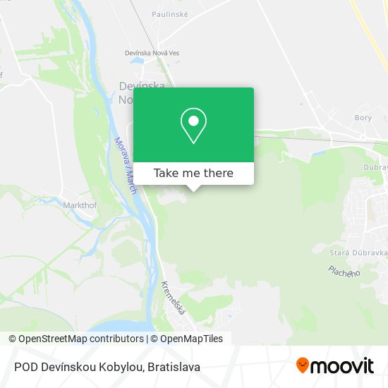 POD Devínskou Kobylou map