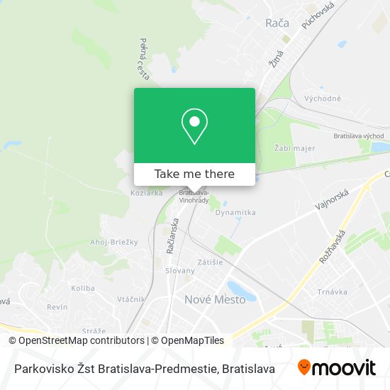 Parkovisko Žst Bratislava-Predmestie map