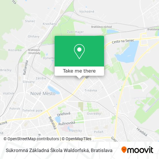 Súkromná Základná Škola Waldorfská map