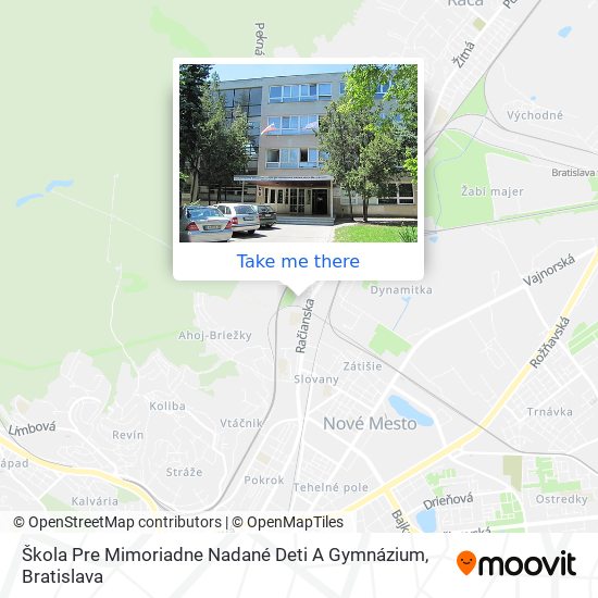 Škola Pre Mimoriadne Nadané Deti A Gymnázium map