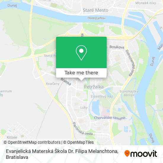 Evanjelická Materská Škola Dr. Filipa Melanchtona map