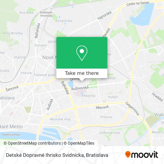 Detské Dopravné Ihrisko Svidnícka map