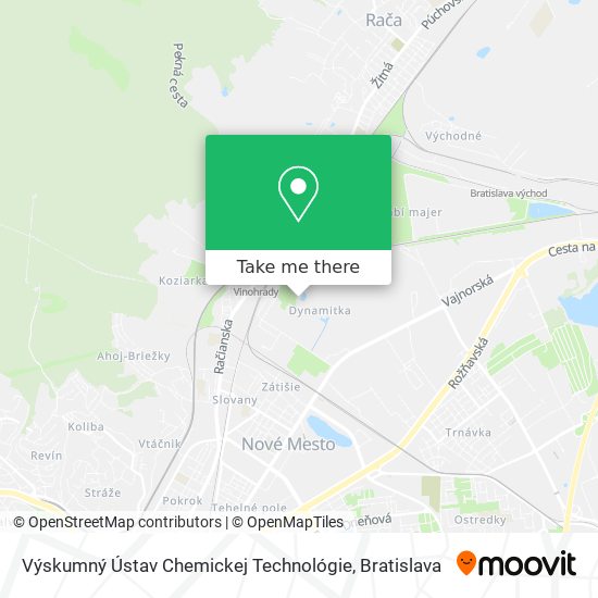 Výskumný Ústav Chemickej Technológie map