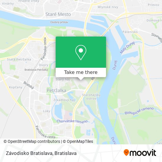 Závodisko Bratislava map