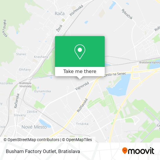 Busham Factory Outlet map