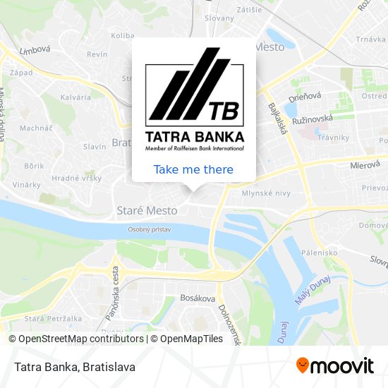 Tatra Banka map