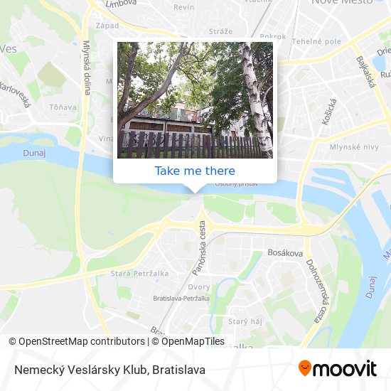 Nemecký Veslársky Klub map