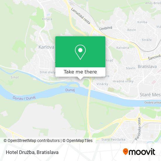 Hotel Družba map