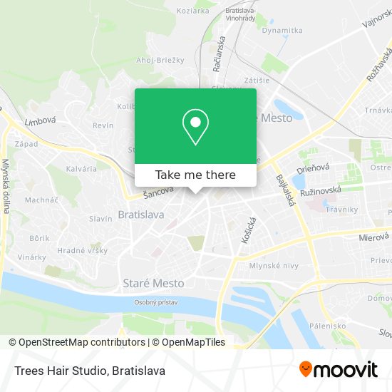 Trees Hair Studio map