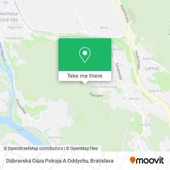 Dúbravská Oáza Pokoja A Oddychu map