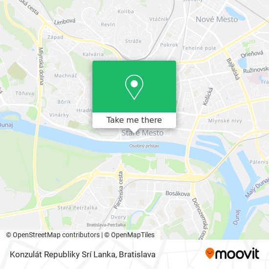 Konzulát Republiky Srí Lanka map