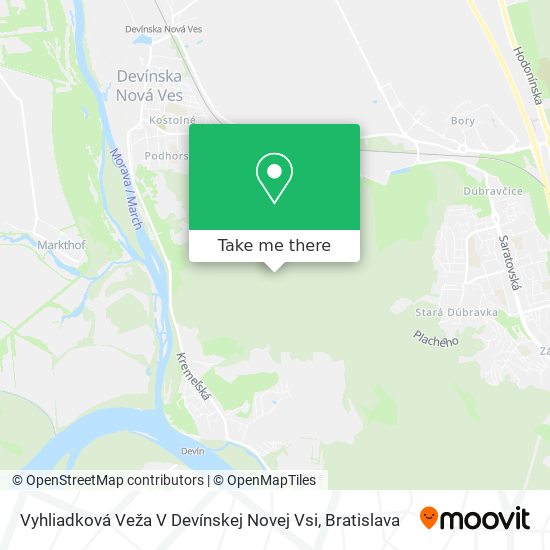 Vyhliadková Veža V Devínskej Novej Vsi map