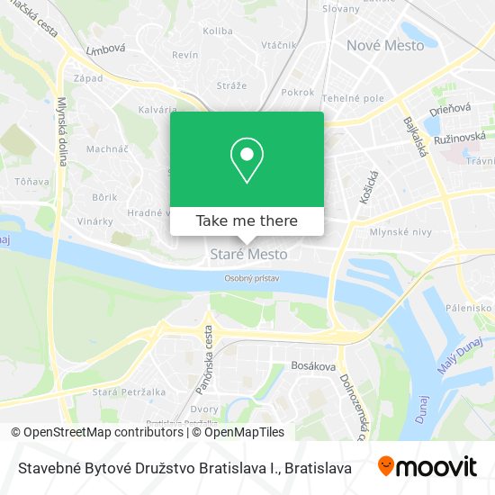 Stavebné Bytové Družstvo Bratislava I. map