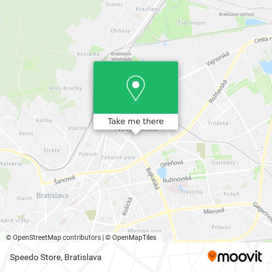 Speedo Store map