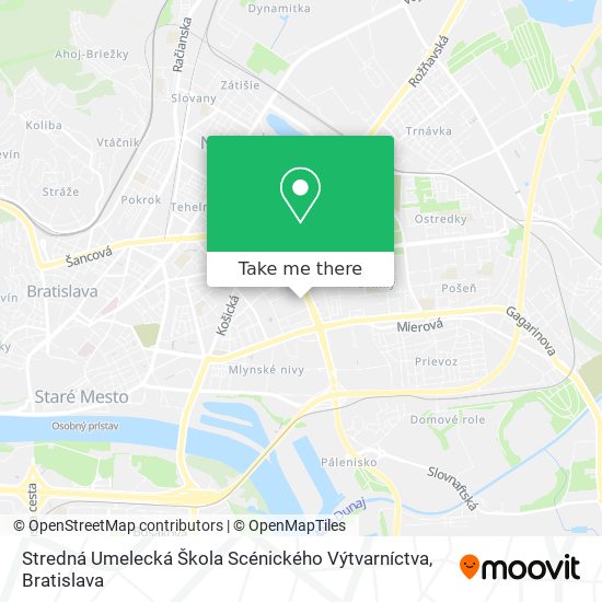 Stredná Umelecká Škola Scénického Výtvarníctva map