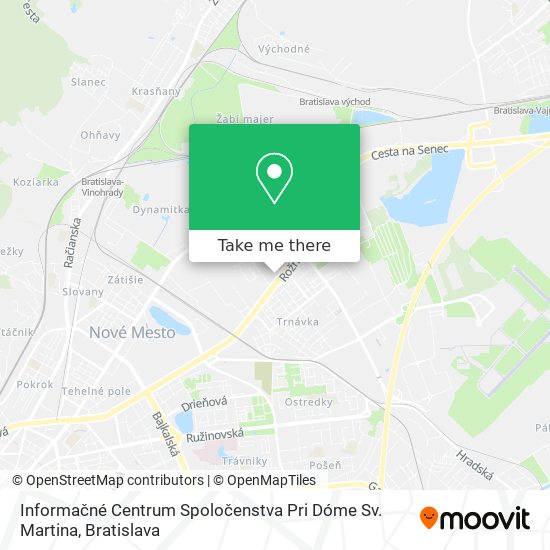 Informačné Centrum Spoločenstva Pri Dóme Sv. Martina map