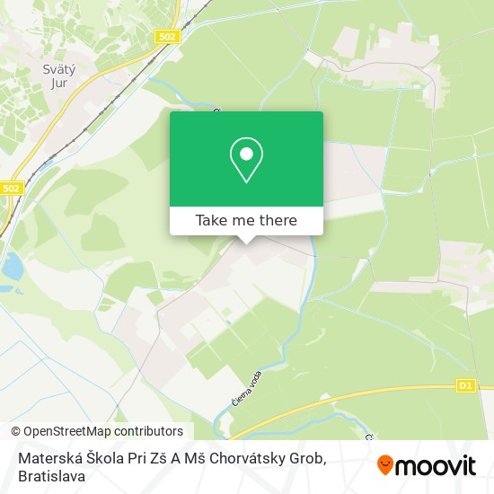 Materská Škola Pri Zš A Mš Chorvátsky Grob map