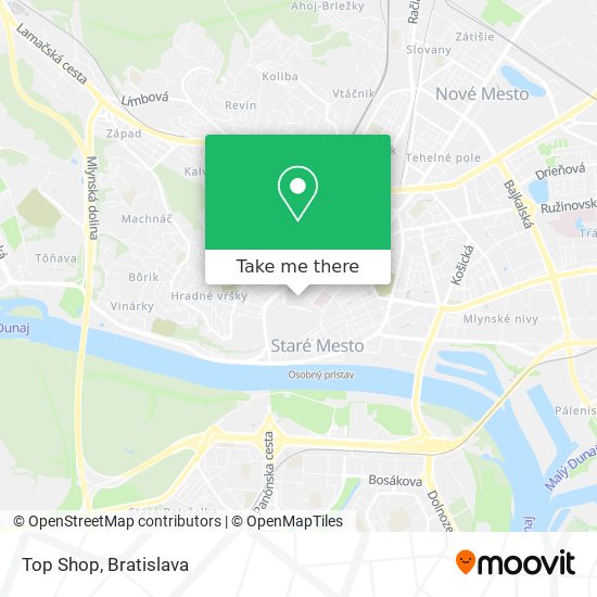 Top Shop map