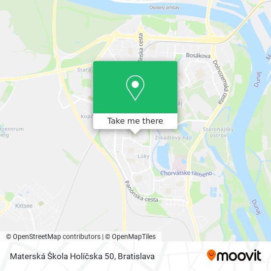 Materská Škola Holíčska 50 map