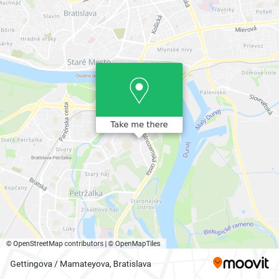 Gettingova / Mamateyova map