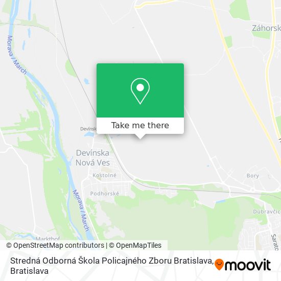 Stredná Odborná Škola Policajného Zboru Bratislava map