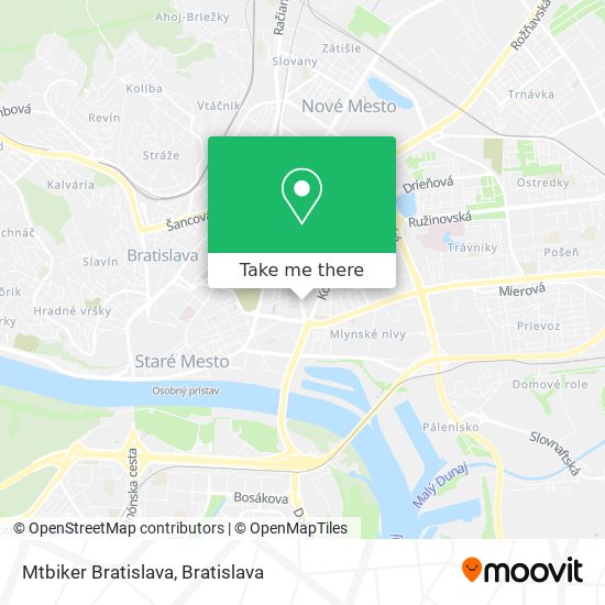 Mtbiker Bratislava map