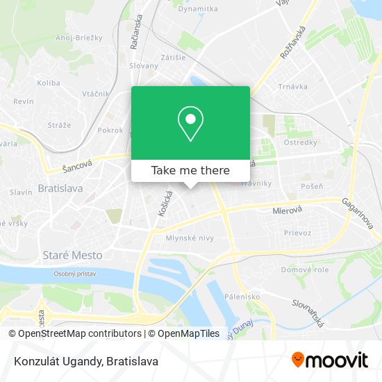 Konzulát Ugandy map