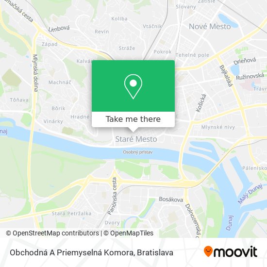 Obchodná A Priemyselná Komora map