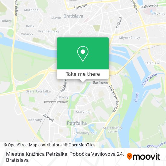 Miestna Knižnica Petržalka, Pobočka Vavilovova 24 map