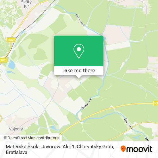 Materská Škola, Javorová Alej 1, Chorvátsky Grob map