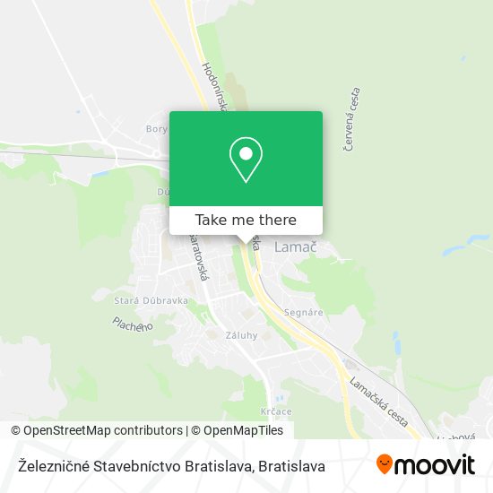 Železničné Stavebníctvo Bratislava map