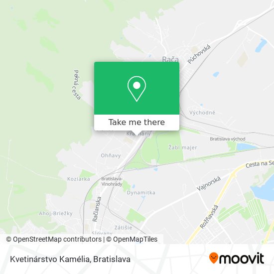 Kvetinárstvo Kamélia map