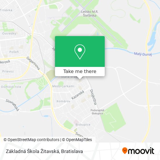 Základná Škola Žitavská map