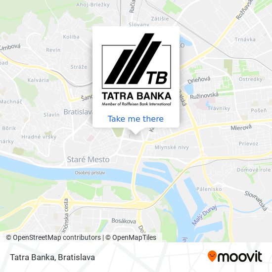 Tatra Banka map