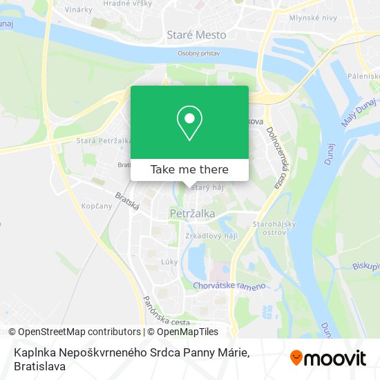 Kaplnka Nepoškvrneného Srdca Panny Márie map