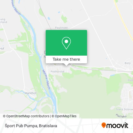 Šport Pub Pumpa map