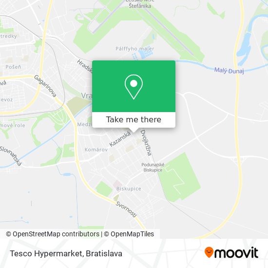 Tesco Hypermarket map