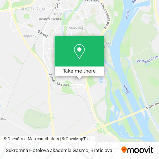 Súkromná Hotelová akadémia Gasmo map