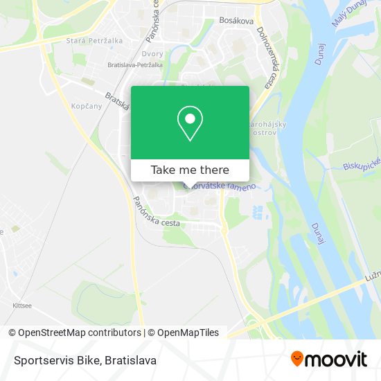 Sportservis Bike map