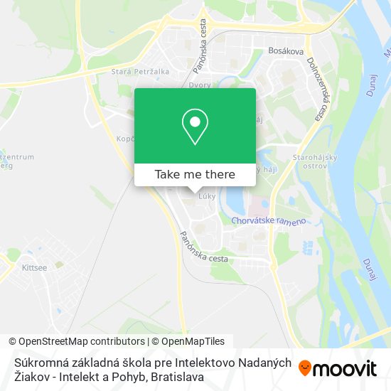 Súkromná základná škola pre Intelektovo Nadaných Žiakov - Intelekt a Pohyb map