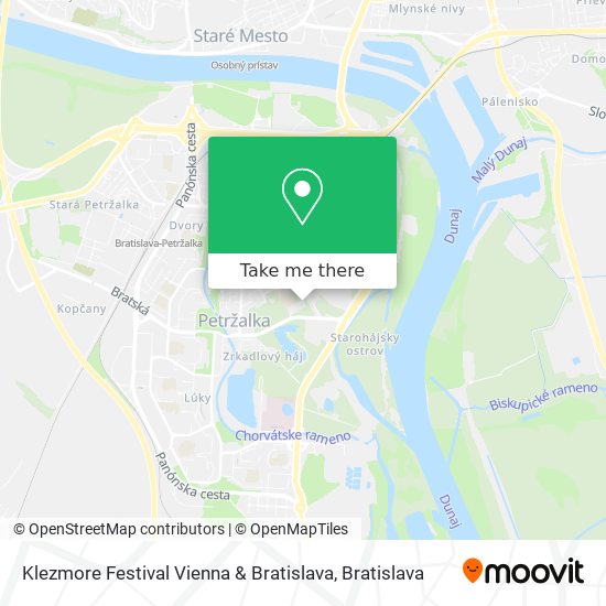 Klezmore Festival Vienna & Bratislava map