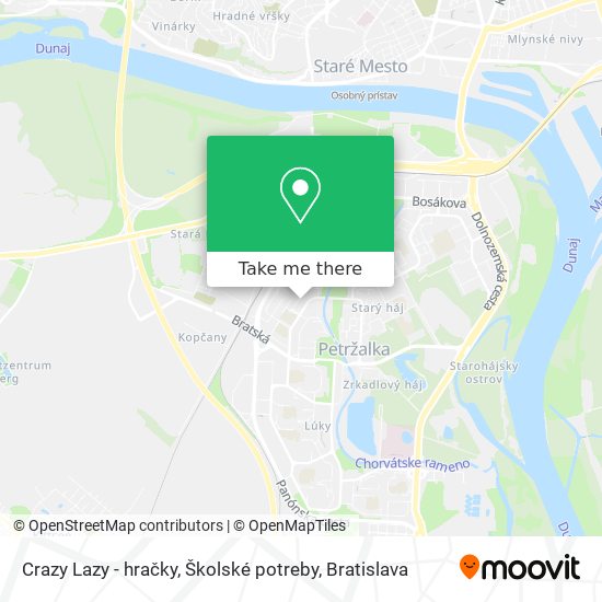 Crazy Lazy - hračky, Školské potreby map