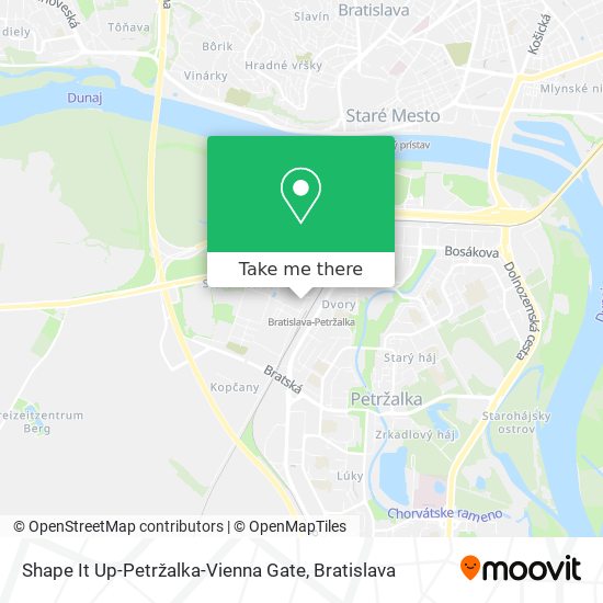 Shape It Up-Petržalka-Vienna Gate map