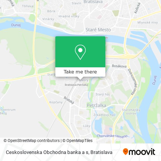 Ceskoslovenska Obchodna banka a s map