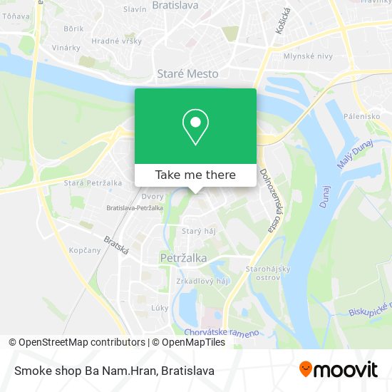 Smoke shop Ba Nam.Hran map