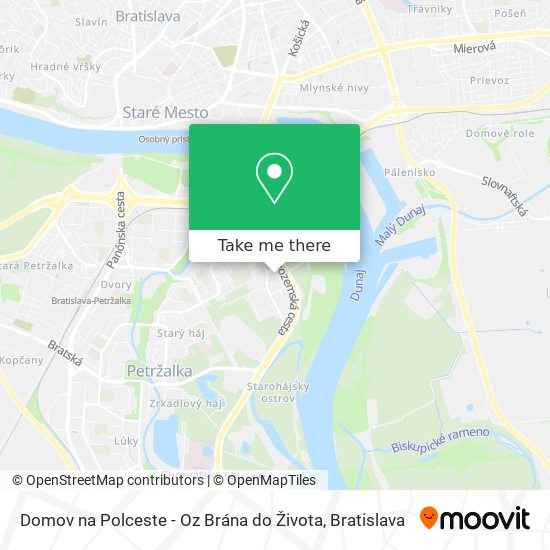 Domov na Polceste - Oz Brána do Života map