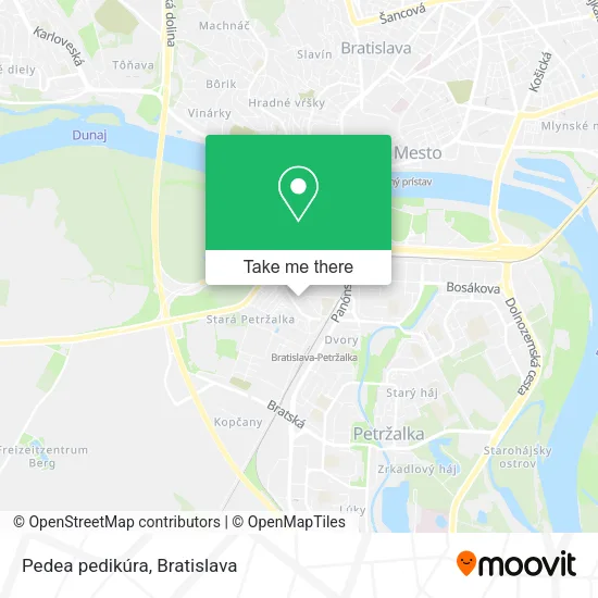 Pedea pedikúra map