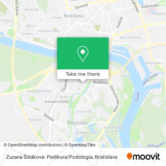 Zuzana Šišáková- Pedikura / Podologia map