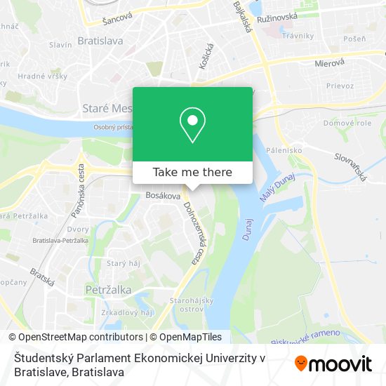 Študentský Parlament Ekonomickej Univerzity v Bratislave map