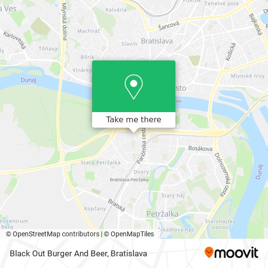 Black Out Burger And Beer map